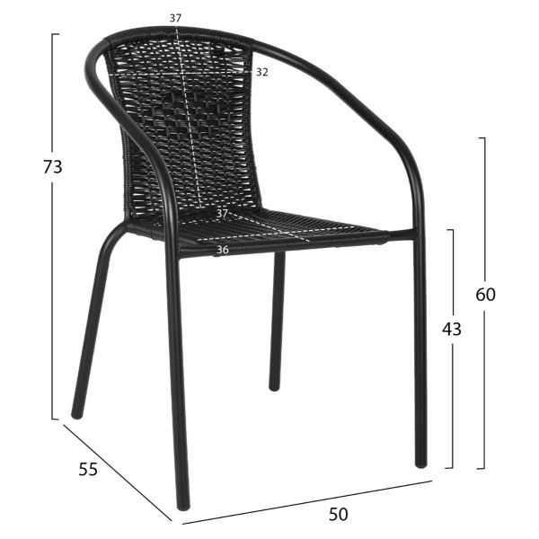 Set masa si scaune DORITA 120x60 CM