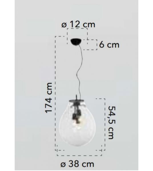 Lampa suspendata AZUM 38 cm