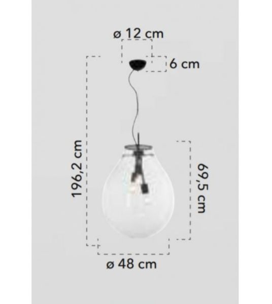 Lampa suspendata AZUM 48 cm