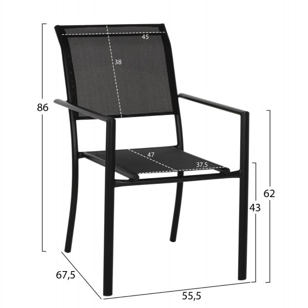 Set masa si scaune MURIEL 120x70 CM