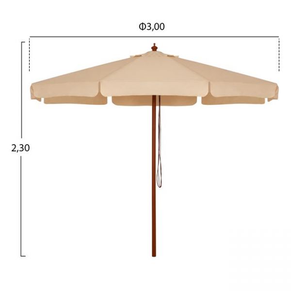 Umbrela DIANA BEIGE 3 M
