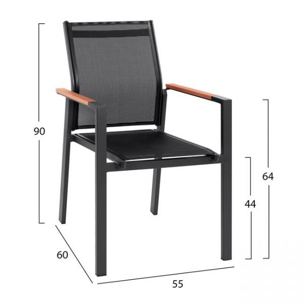 Set masa si scaune SAMON 80x80x73 cm 