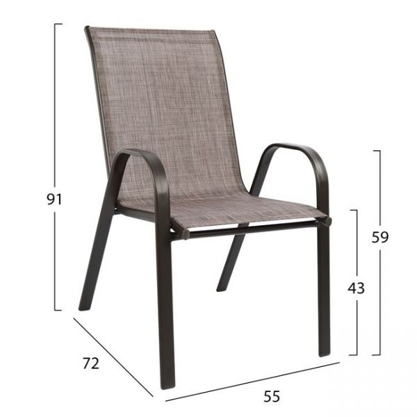 Set masa si scaune ANZIO 60x60x72cm