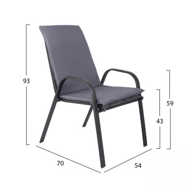 Set masa si scaune ARABELLA 140x80 cm