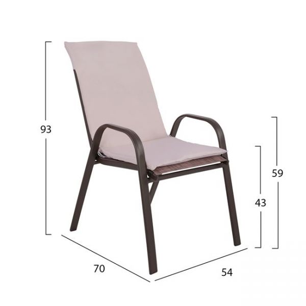 Set masa si scaune DANEL 120x70 cm