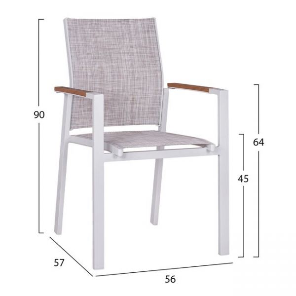 Set masa si scaune VENICE 200x100x75 cm