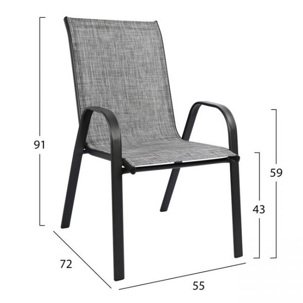 Set masa si scaune ROYAL Φ60x72 cm