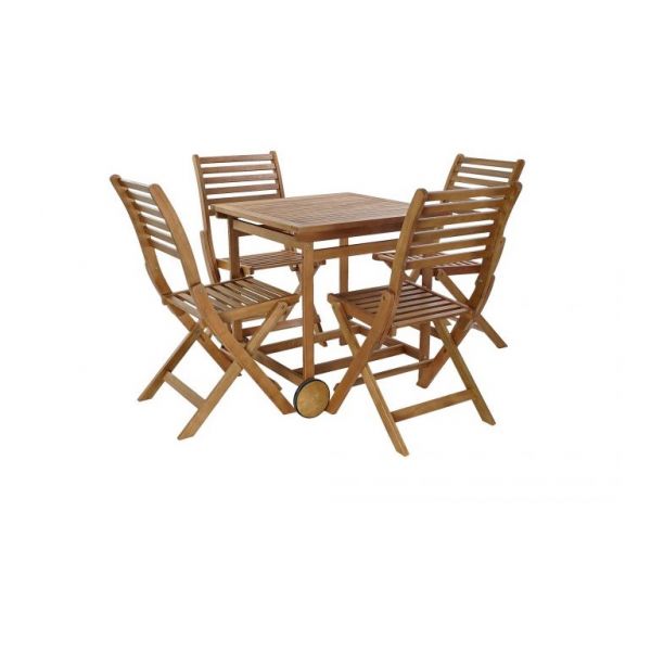 Set masă și scaune FOLDY 70x70x72 cm